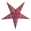 GalaxyArts Paper Star Lanterns, 24 Inch Red Chakra 3D Light-Up Hanging Lamp, Handcrafted Hollow Out 5-Point Star Decoration for Christmas, Wedding, Birthday, Parties, Indoor Outdoor Holiday Home Dcor view 1