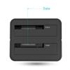 WAVLINK USB 3.0 and USB C to SATA Dual-Bay External Hard Drive Docking Station for 2.5/3.5 Inch HDD/SSD with UASP (6Gbps), Support Offline Clone/Duplicator Function [16TB X2 ]-Black view 2