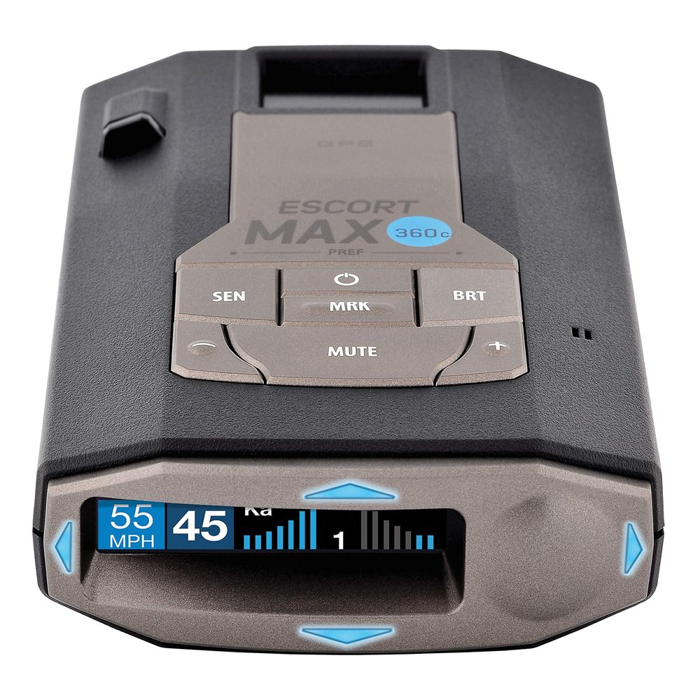 Escort MAX 360c Laser Radar Detector - WiFi and Bluetooth Enabled, 360 Protection, Extreme Long Range, Voice Alerts, Apple CarPlay and Android Auto Compatible, Black