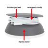 Budley - Tangle-Free Earphone/Earbud Case Compact Storage System, Silicone (Gray, Set of 1) view 2