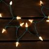 GE StayBright 150 LED C-5 Lights Warm White with Green Wire 37.2 FT view 2