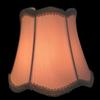 Royal Designs, Inc. CSO-1027-5WH-6 Softback Scalloped Bell Chandelier Shade with Designer Trim, 3 x 5 x 4.5, White, 6-Pack view 3