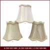 Royal Designs, Inc. CSO-1027-5WH-6 Softback Scalloped Bell Chandelier Shade with Designer Trim, 3 x 5 x 4.5, White, 6-Pack view 4