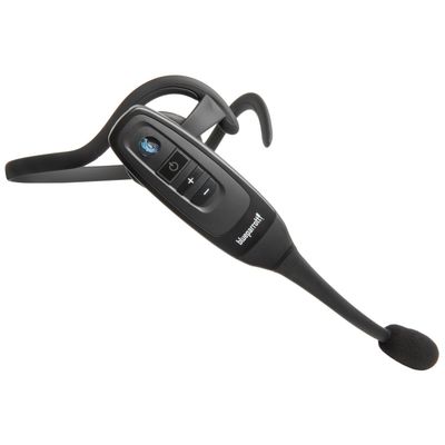 BlueParrott C400-XT Mono Bluetooth Wireless Headphones 96% Noise Canceling Trucker Headset with Mic, Convertible Over Head to Behind Neck Style with 300 ft. Wireless Range, 24 hrs. Talk Time, Black
