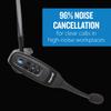 BlueParrott C400-XT Mono Bluetooth Wireless Headphones 96% Noise Canceling Trucker Headset with Mic, Convertible Over Head to Behind Neck Style with 300 ft. Wireless Range, 24 hrs. Talk Time, Black view 3