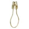 uxcell 2Pack Lamp Shade Light Bulb Clip Adapter with Shade Attaching Brass view 3