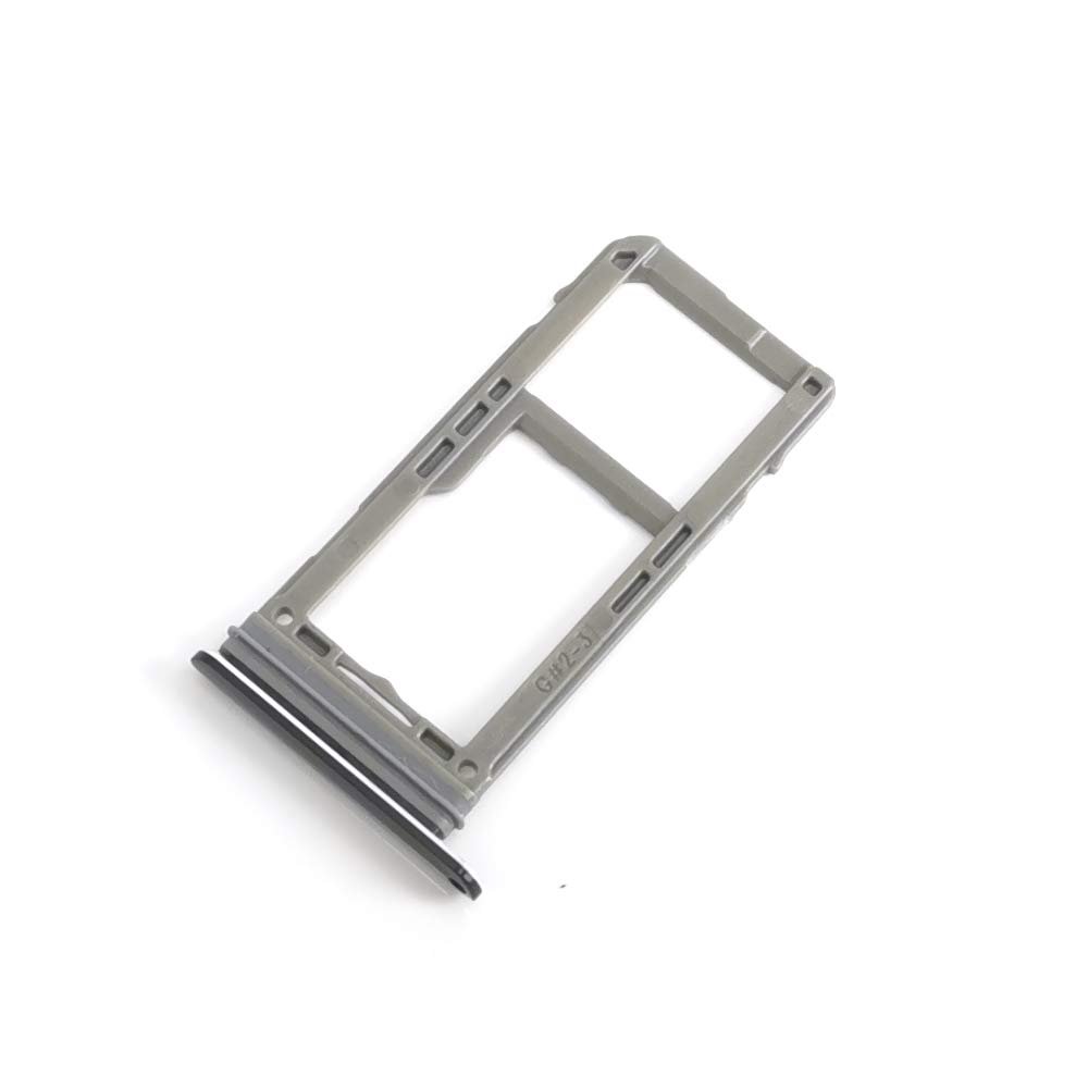 E-repair SIM Micro SD Card Tray Holder Slot with Rubber Waterproof Gasket Ring Replacement for Samsung Galaxy Note 8 (Single SIM Version) (Black)