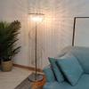 Surpars House Silver Crystal Floor Lamp S Shape Chrome Finish view 3