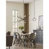 Astra Collection 8-Light Mid-Century Modern Chandelier Light Antique Bronze view 3
