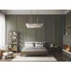 Glimmer Collection 4-Light Luxe LinearChandelier Light Silver Ridge view 2