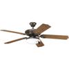 Progress Lighting 2-Light Ceiling Fan Light Kit for AirPro Collection Ceiling Fans, Modern Tranisitonal Style with Wide Low Profile Opal Glass Diffuser, Includes 2 LED Light Bulbs, Antique Bronze view 2