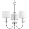 Progress Lighting Litchfield Collection Three-Light Chandelier, Chrome view 2