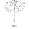 Progress Lighting AirPro 4-Light Ceiling Fan Light Kit, Antique Bronze view 2