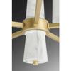 Progress Lighting Palacio Collection 9-Light White Silk Fabric Shade Luxe Chandelier Light Vintage Gold view 4
