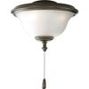 Progress Lighting Ashmore 11" Ceiling Fan Light Kit, Antique Bronze view 1