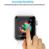 Tourist [3 Pack Compatible for Apple Watch Tempered Glass Screen Protector 38mm Series 3/2 / 1, 9H Hardness, Anti-Scratch, Anti-Fingerprint, Anti-Bubble Easy Installation with Lifetime Replacements view 3