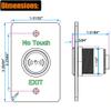 HWMATE Infrared Sensor Exit Button Touch Free Door Exit Switch view 4