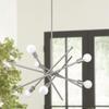 Progress Lighting Astra Collection 6-Light Mid-Century Modern Chandelier Light Brushed Nickel view 2