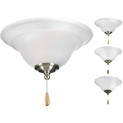 Progress Lighting 2-Light Ceiling Fan Light, Trinity Collection, Indoor, P2628-01WB, Unfinished