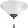 Progress Lighting 2-Light Ceiling Fan Light, Trinity Collection, Indoor, P2628-01WB, Unfinished view 2