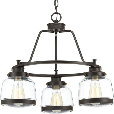 Progress Lighting Judson 3-Light Chandelier, Antique Bronze