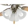 Progress Lighting AirPro 3-Light Ceiling Fan Light Kit, Brushed Nickel view 1