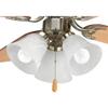 Progress Lighting AirPro 3-Light Ceiling Fan Light Kit, Brushed Nickel view 2