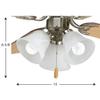 Progress Lighting AirPro 3-Light Ceiling Fan Light Kit, Brushed Nickel view 3