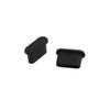 uxcell 20Pcs Type-C Black Silicone Anti-dust Stopper/Plug for Protect Data Port of Mobile Phone view 2
