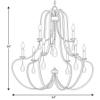 Progress Lighting P400088-020 Anjoux Nine-Light Chandelier, Brown view 4