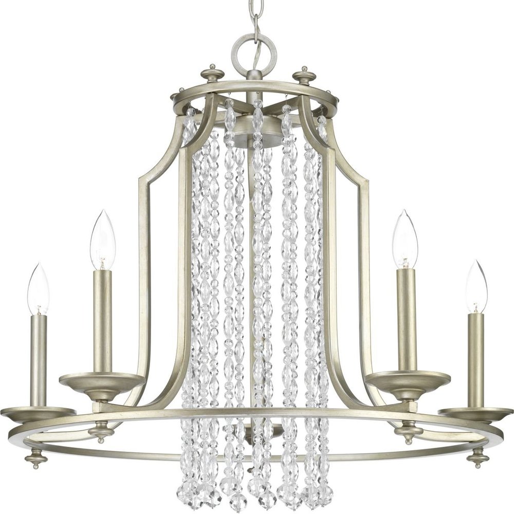 Progress Lighting P400078-134 Desiree Five-Light Chandelier, Grey