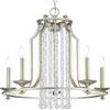 Progress Lighting P400078-134 Desiree Five-Light Chandelier, Grey view 1