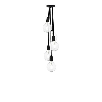 Black Chandelier Lighting. Modern Black w/Modern Black 5 Pendant Chandelier