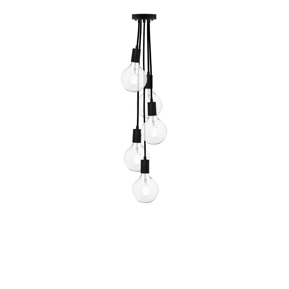 Black Chandelier Lighting. Modern Black w/Modern Black 5 Pendant Chandelier