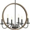 Fontayne Collection 6-Light Farmhouse Chandelier Light Antique Bronze view 1