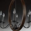 Fontayne Collection 6-Light Farmhouse Chandelier Light Antique Bronze view 2
