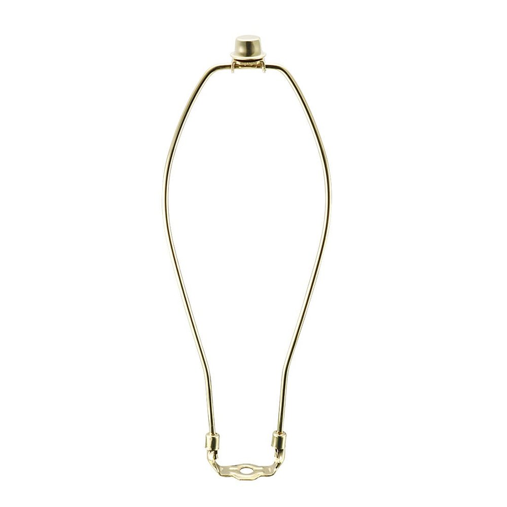 uxcell Lamp Harp Finial Holder Set 12 Inch Polished Brass for Table and Floor Lamps