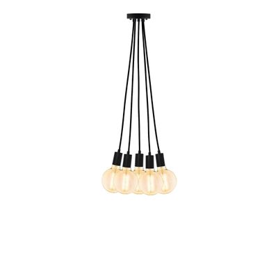 Hangout Lighting Modern Black Chandelier. Modern Black w/Modern Black 5 Pendant Chandelier