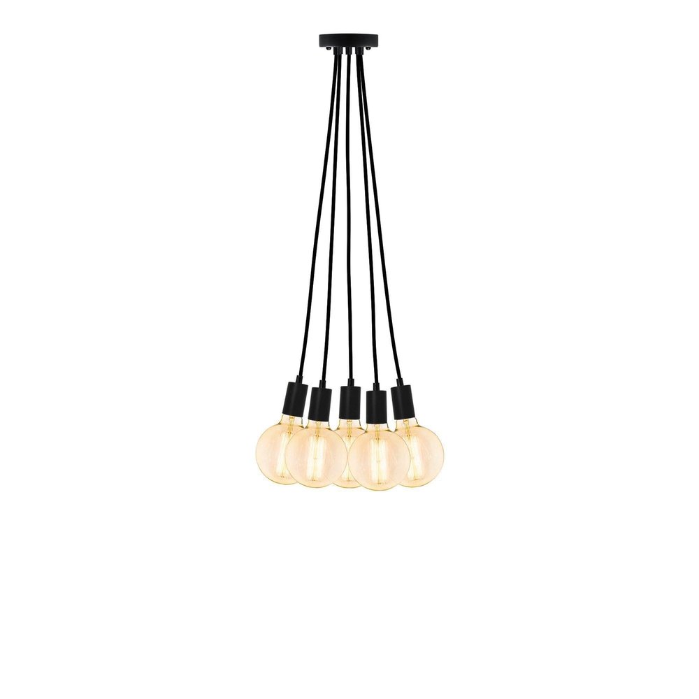 Hangout Lighting Modern Black Chandelier. Modern Black w/Modern Black 5 Pendant Chandelier