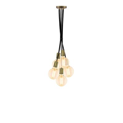 Hangout Lighting Antique Brass Light Fixture. Modern Black w/Modern Antique 5 Pendant Chandelier