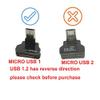 Permanent Slim Flat Micro USB FPV Flat Slim Thin Ribbon FPC Cable Micro Angled 90 Degree up to Micro USB 90 UP for sync and Charging (20CM) view 2