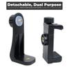 Foto&Tech Smartphone Tripod Adapter Cell Phone Holder, Adjustable Clamp with Mount Bracket, Compatible w/Cellphone 11 XR XS Max X 8, Galaxy S10 S9 Note 10 Android, Rotates Vertical and Horizontal view 4