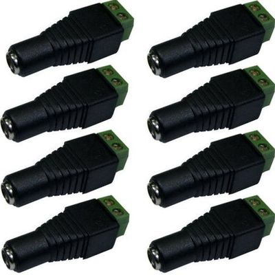 Ezdiyworld-8pcsx2.1mmx5.5mm CCTV Camera DC Power Female Jack Connector