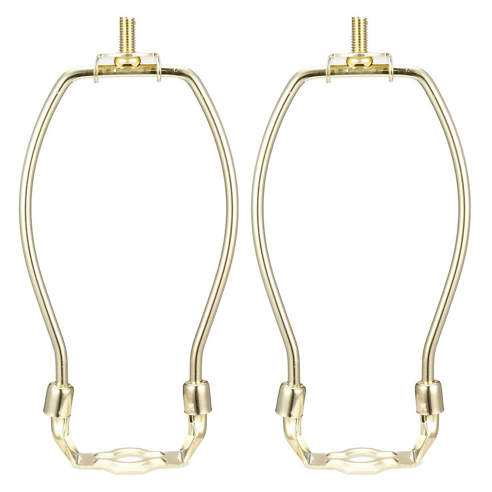 uxcell Lamp Harp Holder 8 Inch Brass for Table and Floor Lamps 2Pcs