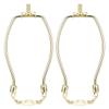 uxcell Lamp Harp Holder 8 Inch Brass for Table and Floor Lamps 2Pcs view 1