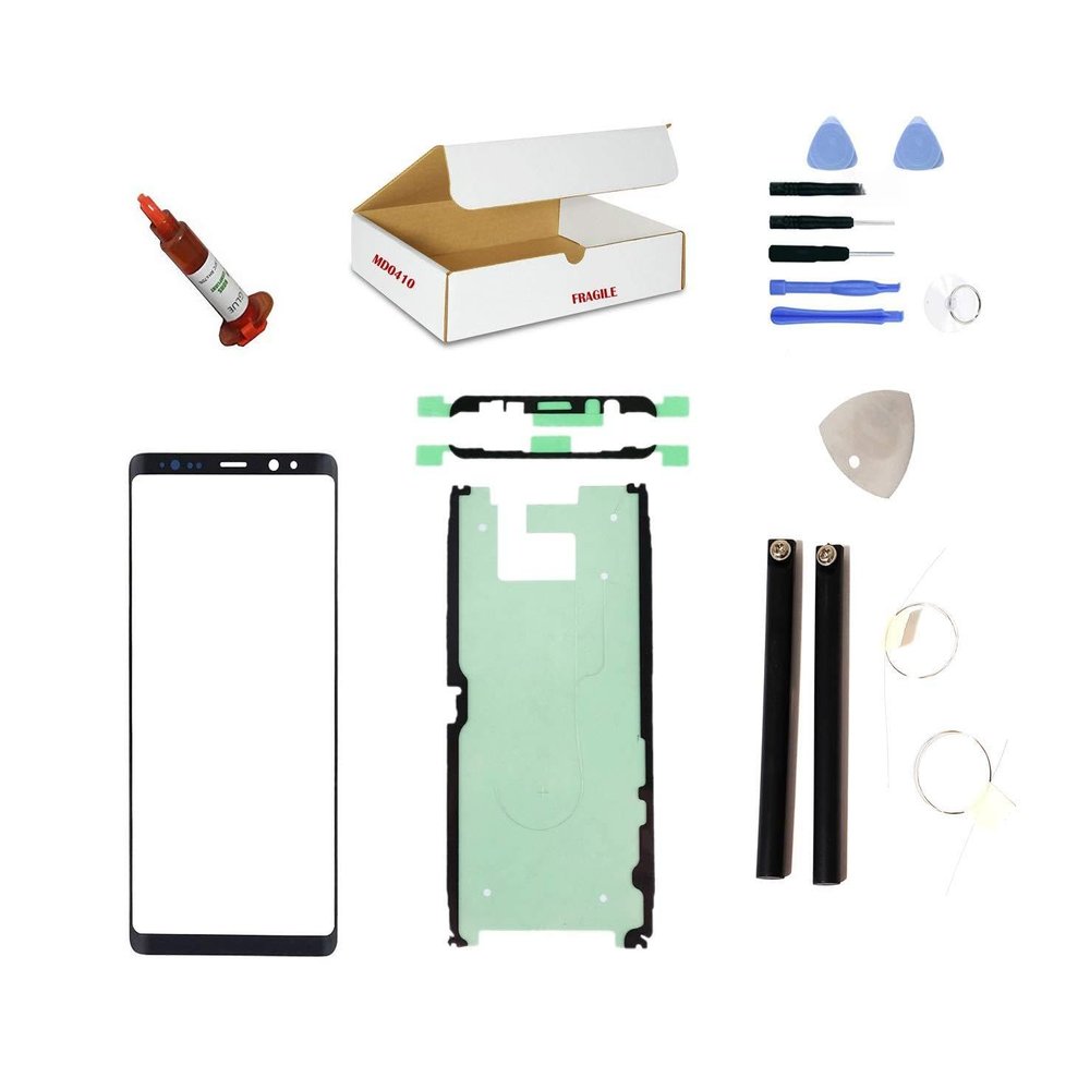 MD0410 Screen Repair Kit Compatible with Samsung Galaxy Note 8 N950 - Front Outer Glass Lens Replacement