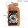 NICEYRIG Wooden Handle Grip Applicable for Nikon Panasonic Canon Cage Rig view 4