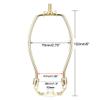 uxcell Lamp Harp Holder 6 Inch Brass for Table and Floor Lamps view 2