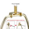 uxcell Lamp Harp Holder 6 Inch Brass for Table and Floor Lamps view 4