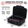 SentrySafe Fireproof Money Safe with Key Lock, Black Lock Box with Portable Carrying Handle for Travel, Exterior: 14.3 in. W x 11.2 in. D x 6.1 in H, 1200 view 4